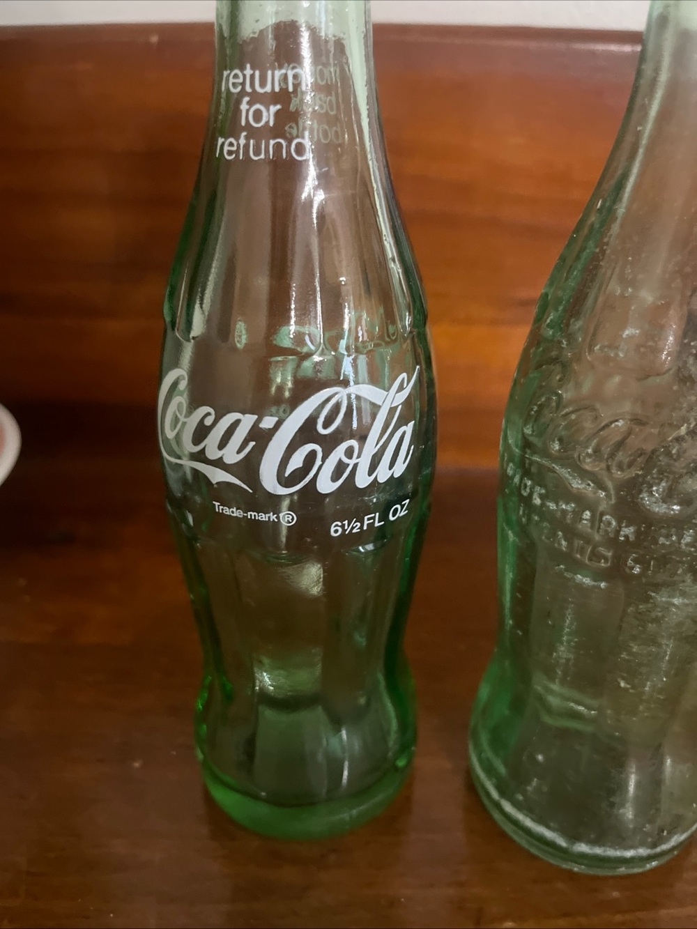 2 Vintage Coca-Cola Bottles 6 1/2 Fluid Oz Size. - Picture 5 of 7